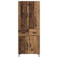 vidaXL Highboard Staré drevo 69,5 x 34 x 180 cm Kompozitné drevo
