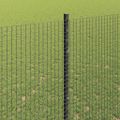 vidaXL Zvarené pletivo s podperami 10 x 1,5 m PVC potiahnutá oceľ Sivá