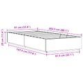 vidaXL Posteľový rám s úložným priestorom Voskovo hnedá 90 x 200 cm