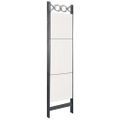 vidaXL 5-panelový paraván biely 200x180 cm