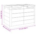 vidaXL Vonkajší box na vankúše hnedý 77,5x44,5x53 cm polypropylén