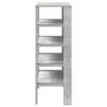 vidaXL Regál na topánky betónovosivý 61x32x87,5 cm spracované drevo