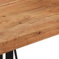 vidaXL Barový stôl 55x55x107 cm masívna akácia a železo
