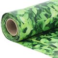 vidaXL Balkónová zástena, motív s rastlinami, zelená 600x75 cm, PVC