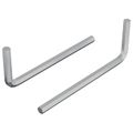 vidaXL Šesťhranný kľúč 2 ks Strieborná 22 x 66 mm Oceľ