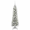 vidaXL Umelý vianočný stromček Biela 120 cm PVC, kov a plast
