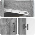 vidaXL Servírovacia skriňa Sivá sonoma 66 x 34,5 x 89,5 cm