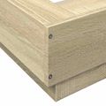 vidaXL Rám postele na podlahe Dub sonoma 80 x 210 cm Kompozitné drevo