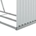 vidaXL Držiak na polená strieborný 120x45x210 cm pozinkovaná oceľ