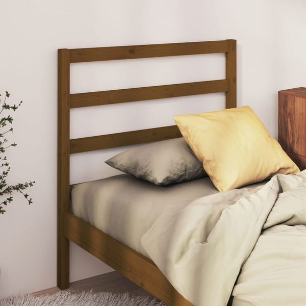 vidaXL Čelo postele medovohnedé 106x4x100 cm masívna borovica