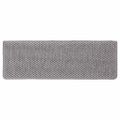 vidaXL Samolepiace nášľapy na schody Sisal 30 ks 65x21x4 cm strieborné
