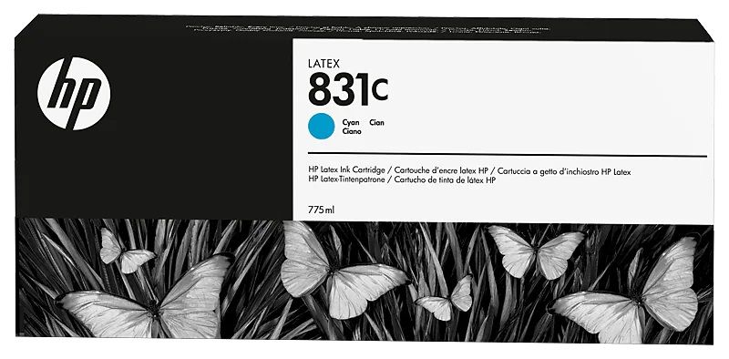 HP 831C atramentová náplň azúrová, CZ695A