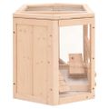 vidaXL Klietka pre škrečka 80x40x43 cm jedľové masívne drevo