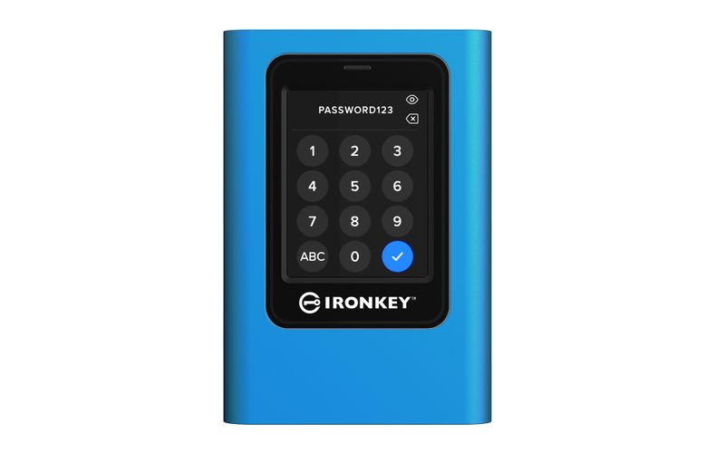 Kingston IronKey VP80/960 GB/SSD/Externý/2.5''/Modrá/3R