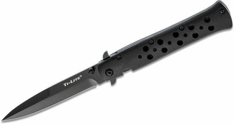 Cold Steel 26C4 Ti-Lite 4” vreckový nôž 10,2 cm, celočierny, G10