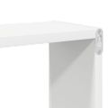 vidaXL Nástenné police 2 ks, biele 80x15x26,5 cm, kompozitné drevo
