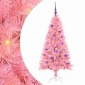 vidaXL Vianočný stromček Ružová 150 cm PVC