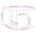 vidaXL Konferenčný stolík dub artisan 55,5x55,5x40 cm kompozitné drevo