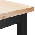 vidaXL Jedálenská lavička Prírodná 100 x 32,5 x 49 cm