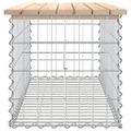 vidaXL Záhradná lavička gabiónový dizajn 103x44x42 cm masívna borovica