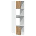 vidaXL Mikrovlnná skrinka Lyon Artisan Oak 60x57x207 cm, technicky upravené drevo