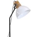 vidaXL Podlahová lampa 25 W biela 30x30x100-150 cm E27
