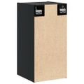 vidaXL Nástenné skrinky 2 ks čierne 30x30x60 cm masívna borovica