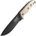 ESEE-5S-E ESEE Serrated Edge, Black Blade