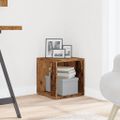 vidaXL Príručný stolík staré drevo 33x33x34 cm kompozitné drevo