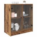 vidaXL Bočná skrinka Staré drevo 68 x 37 x 75,5 cm Kompozitné drevo