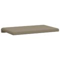 vidaXL Vankúš na lavičku Textúrovaná zamat Khaki Hĺbka 35 cm