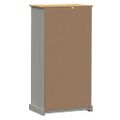 vidaXL Knižnica VIGO sivá 60x35x114,5 cm masívna borovica