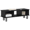 vidaXL TV stolík 100 x 35 x 35 cm Čierny dub Kompozitné drevo