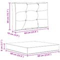 vidaXL Vankúš na vonkajšiu pohovku Polyester Sivohnedá 60 x 60 cm