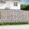 vidaXL Oblúkový gabionový kôš 5 ks 400x30x200/220cm pozinkované železo