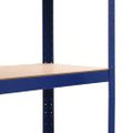 vidaXL Úložná polica modrá 80x40x180 cm oceľ a MDF