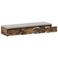 vidaXL Zásuvky pod posteľ Dymová dub 120 x 36,5 x 16,5 cm