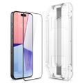 Spigen tempered glass GLAS.TR "EZ FIT" FC 2-PACK for iPhone 15 Pro 6,1" black