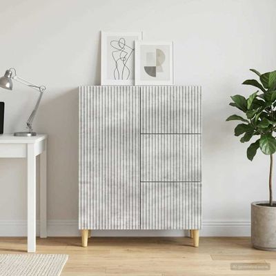 vidaXL Servírovacia skriňa so zásuvkou Betónovo sivá 66 x 34,5 x 90 cm