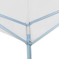 vidaXL Skladací altánok s 2 stenami 5x5 m, biely