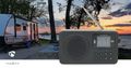 Prenosné rádio NEDIS RDFM2225BK FM, Bluetooth, napájenie batériou/USB, budík