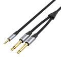 Audio kábel mini jack 3,5 mm na 2x jack 6,35 mm samec Vention BARHL 10 m