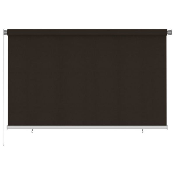 vidaXL Vonkajšia zatemňovacia roleta 240x140 cm hnedá HDPE