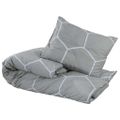 vidaXL Súprava obliečok sivá 140x200 cm bavlna