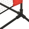 vidaXL Tenisová sieť čierno-červená 500x100x87 cm polyester