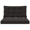 vidaXL Vankúš na vonkajšiu pohovku Polyester Čierna 80 x 68,5 cm