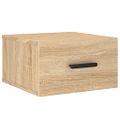vidaXL Nástenné nočné stolíky 2 ks dub sonoma 35x35x20 cm