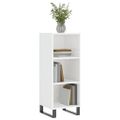 vidaXL Komoda lesklá biela 34,5x32,5x90 cm kompozitné drevo