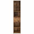 vidaXL Highboard Staré drevo 40 x 42,5 x 185 cm Kompozitné drevo