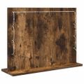 vidaXL Toaletné zrkadlo Dymová dub 60 x 45 x 18 cm Obdĺžnikový